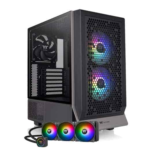 (image for) ThermalTake Ceres 300 TG ARGB Black Chassis + ThermalTake TH360 ARGB Sync AIO Bundle